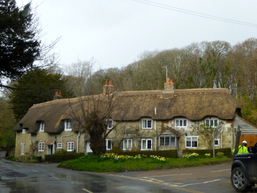 Thatched cottage at the crossroads