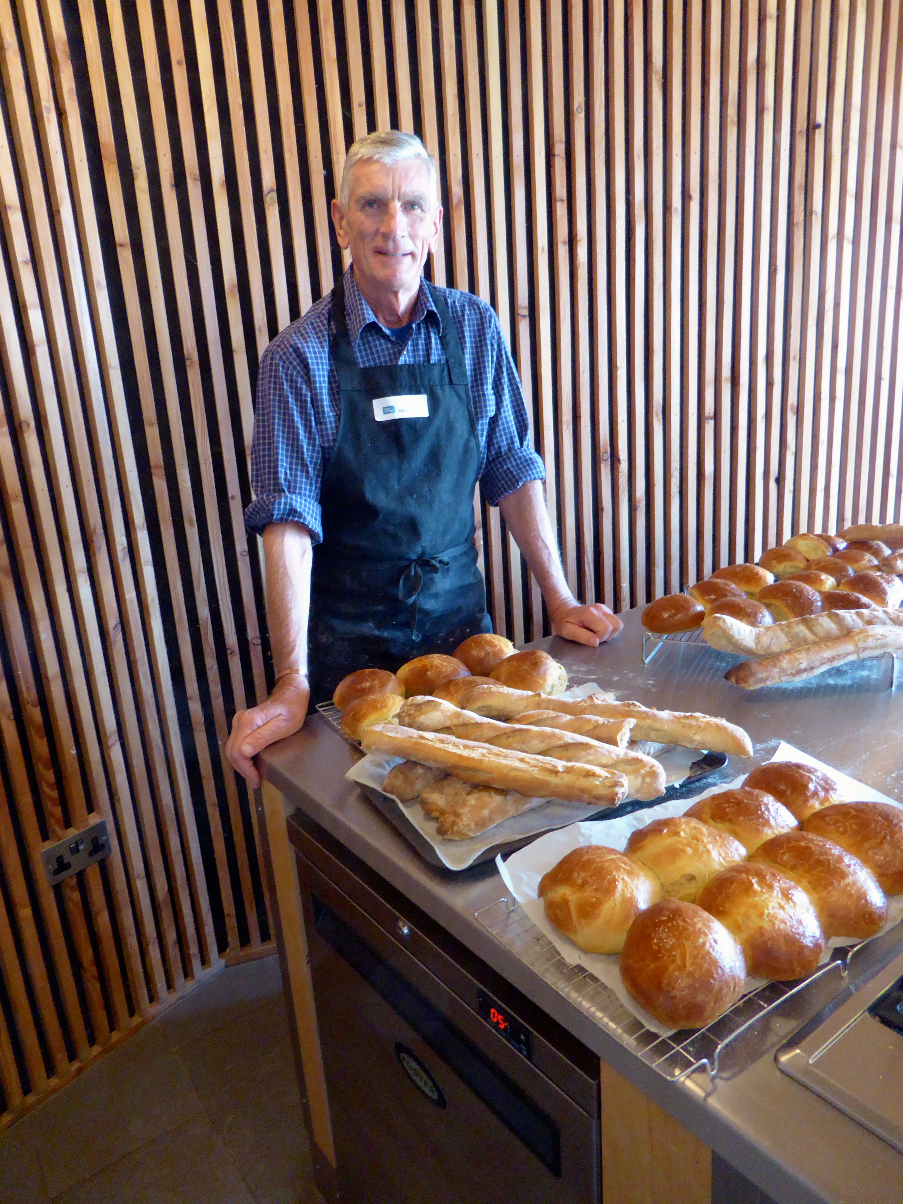 Ed with baguettes and brioche