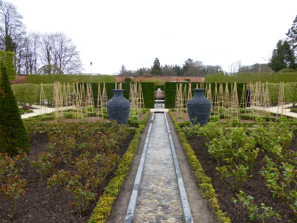 Ornamental pool in centre