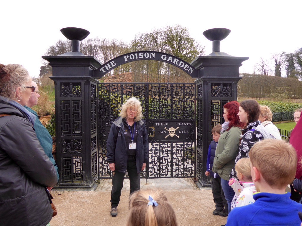 Poison Garden with guide weaving a terrible tale