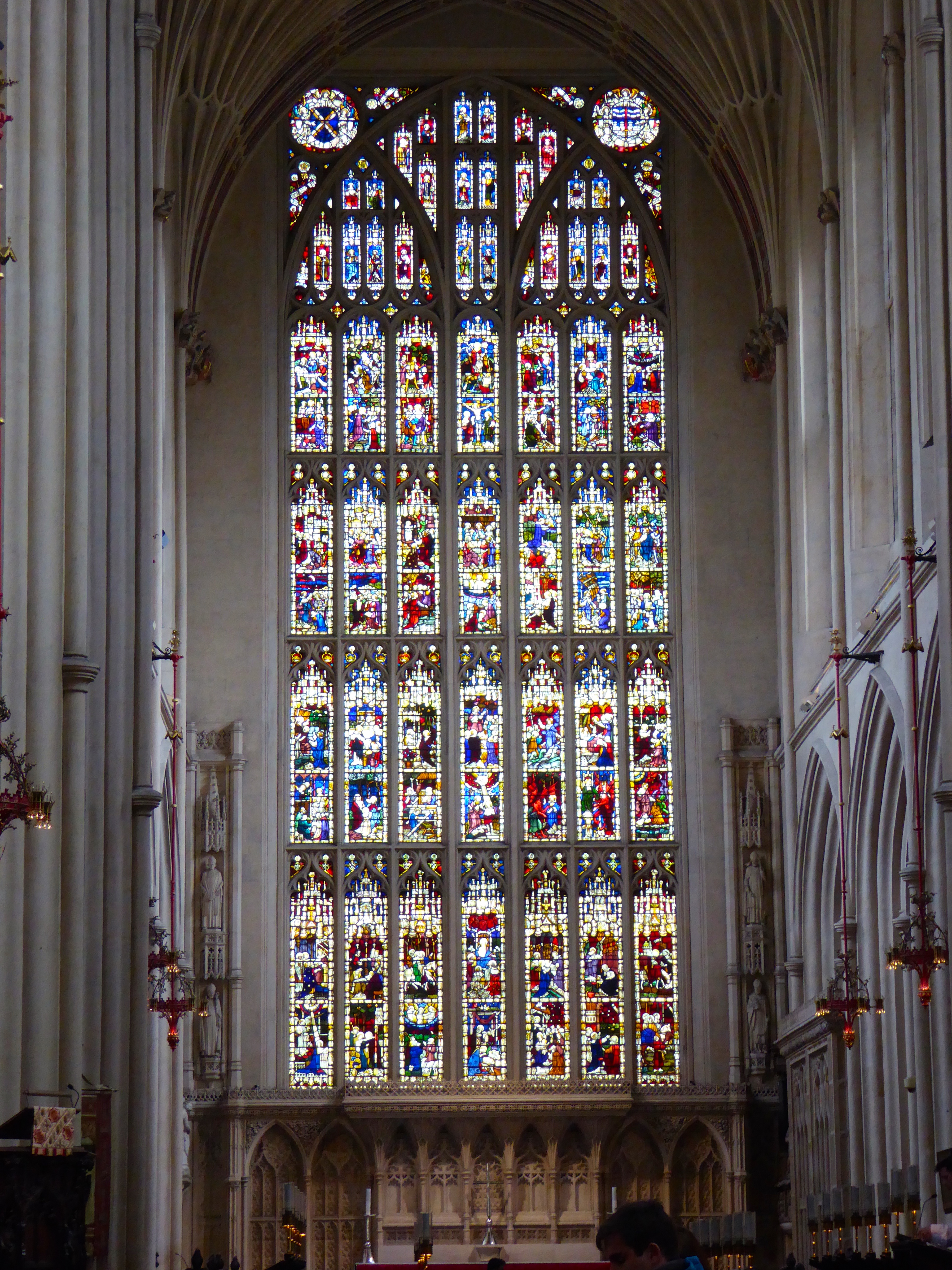 Abbey stained glass window