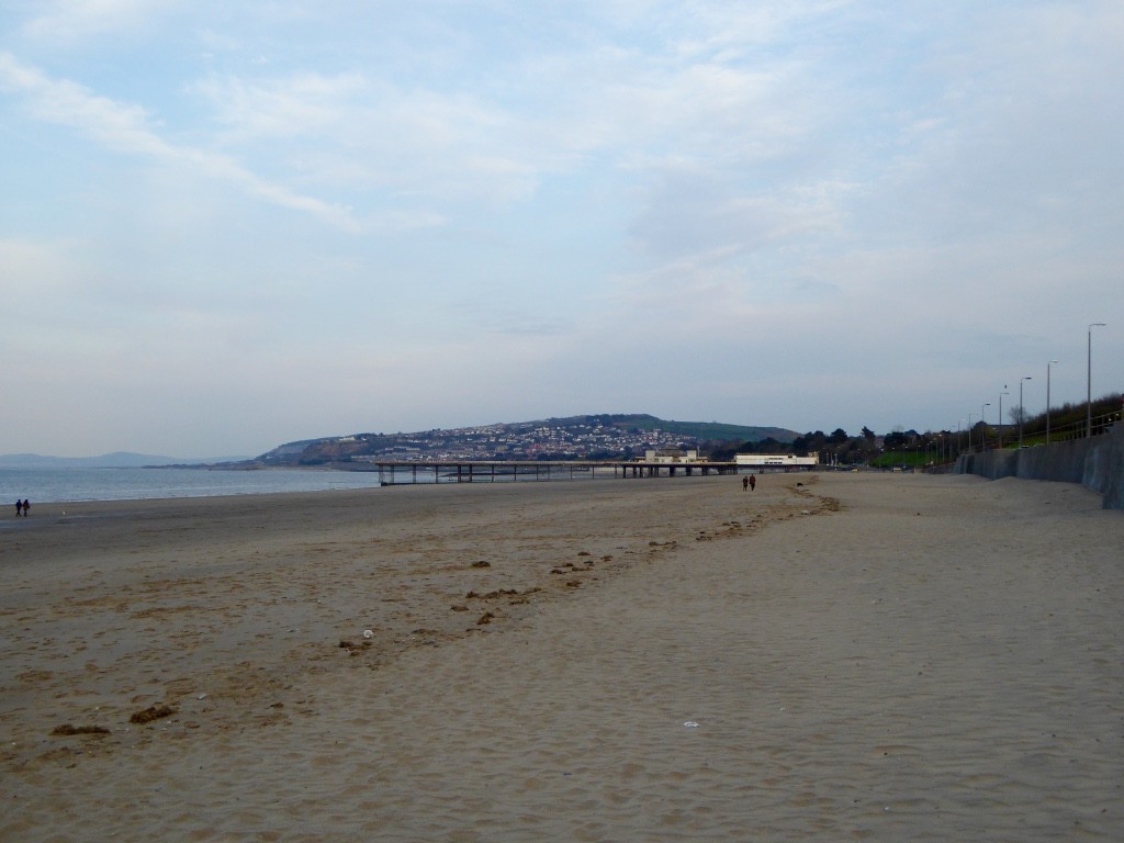 The beach at Colwyn Bay