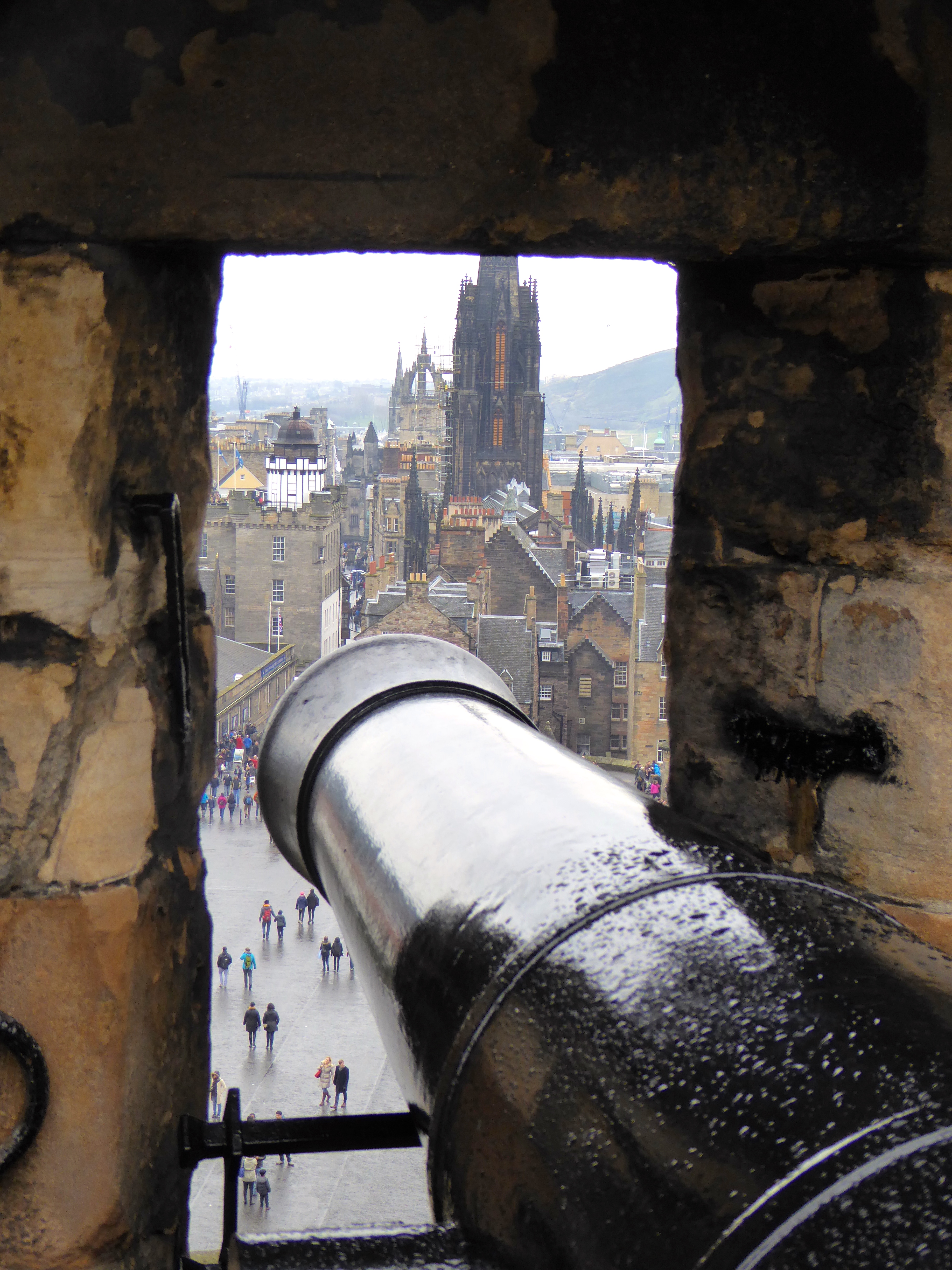 View through cannon port