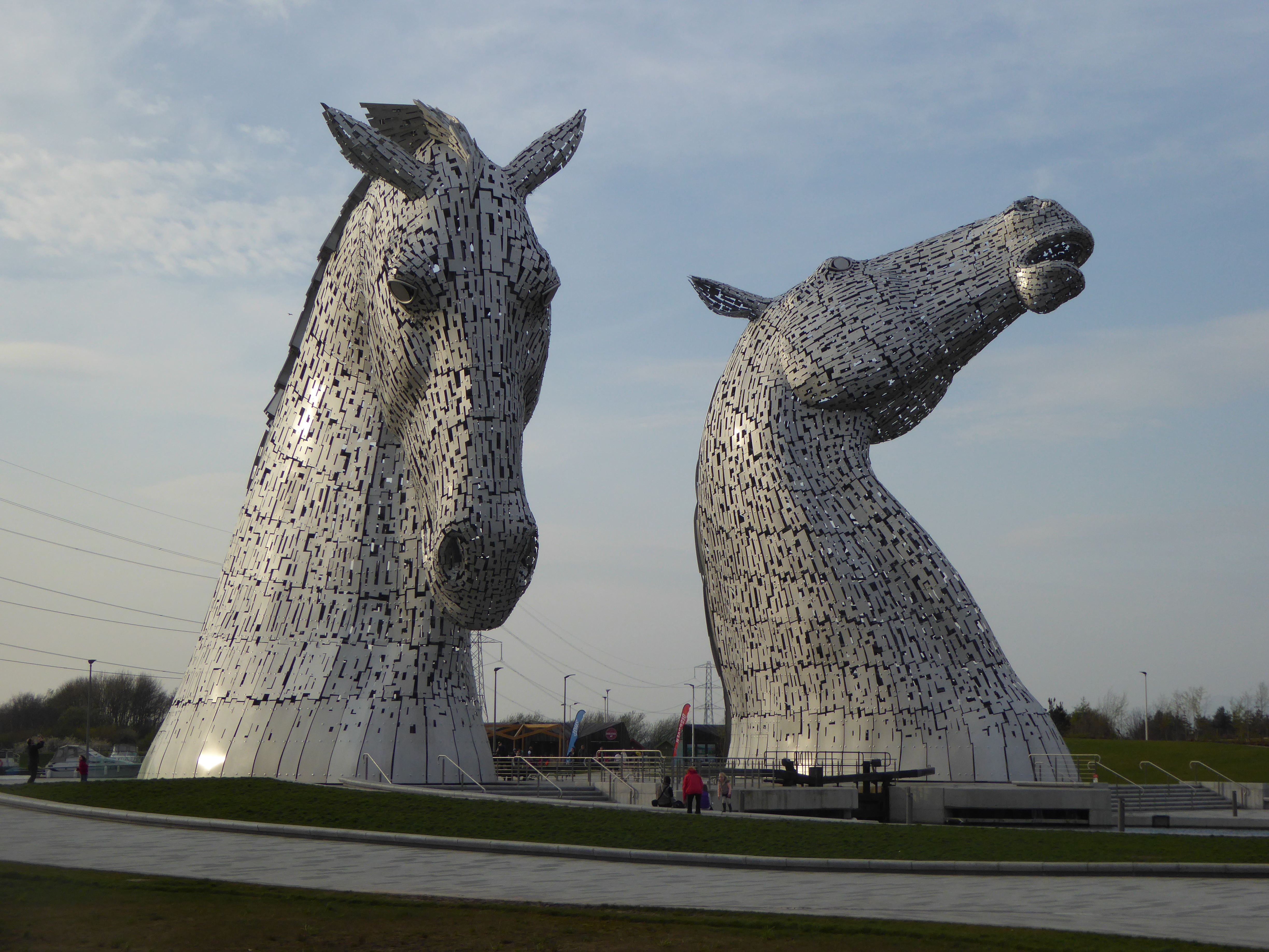 The Kelpies during the day