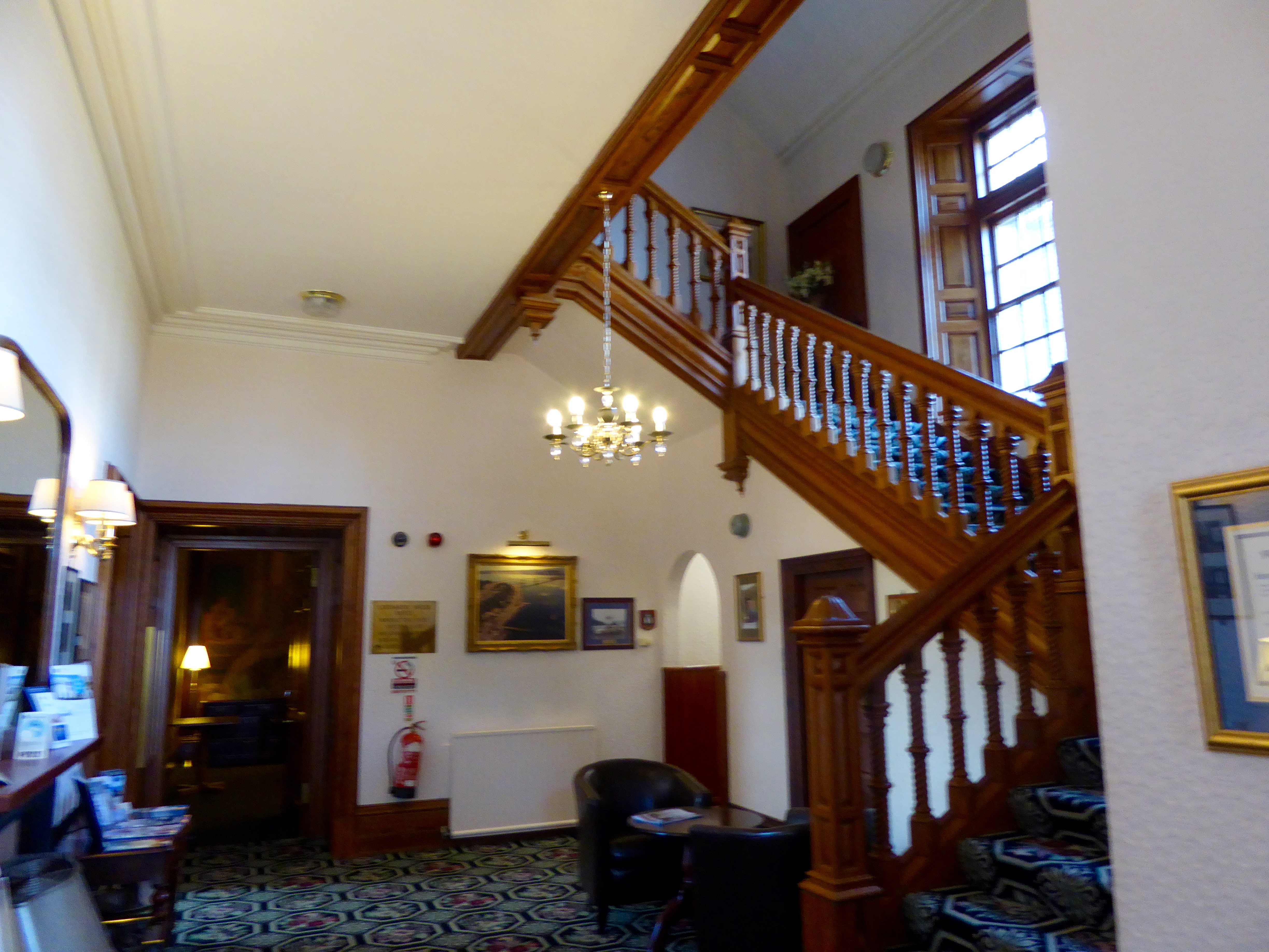 Staircase in the entrance