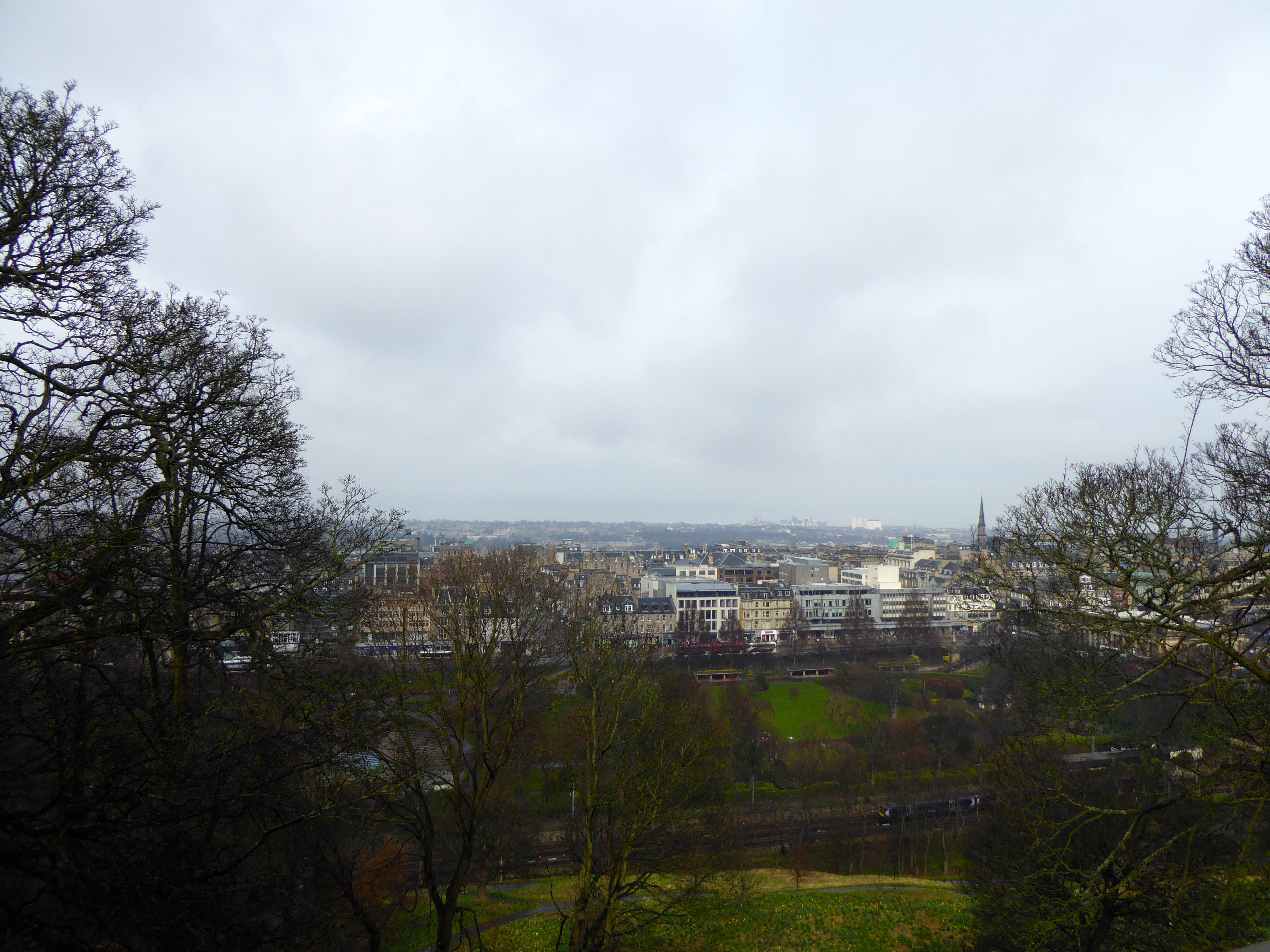 View of new city from Castle