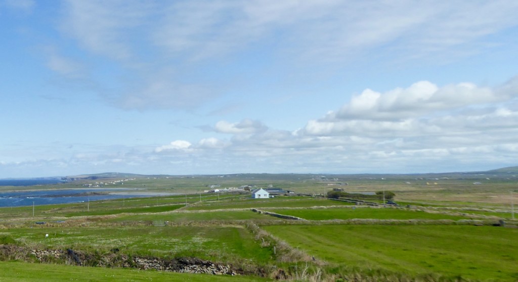 Their farm backs on to Ross Bay with its wild seas.  Joseph was interested to note that he had lost 5 acres to the sea in the last 150 years