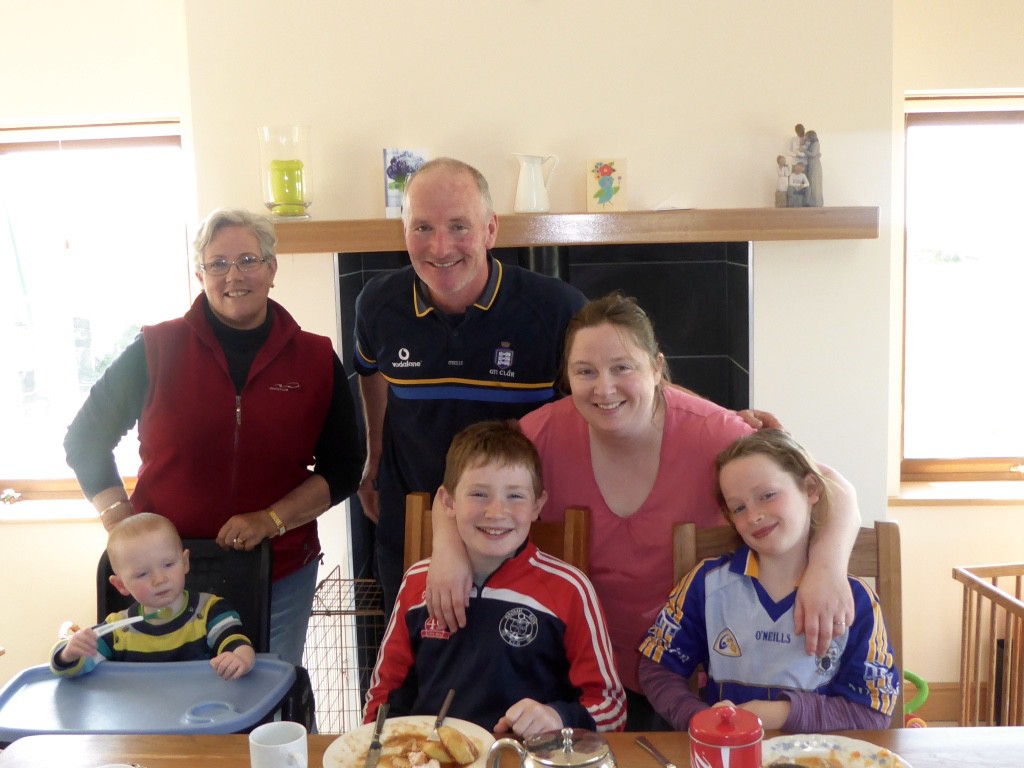 Joseph and Roisin with children l to r Aodhan, Ciarin and Aine