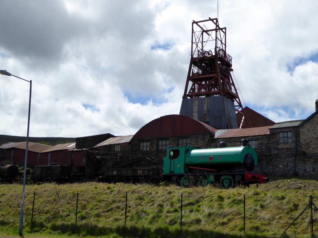 The "Winder" or Winding Engine House that takes men down and coal up