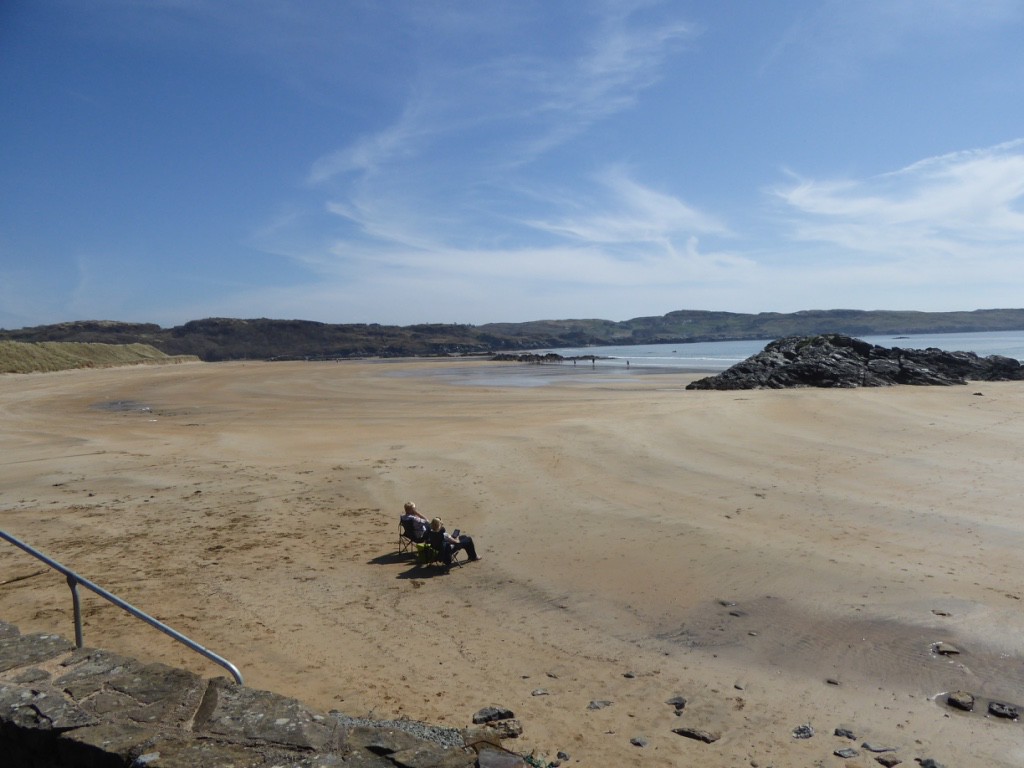 One of the beaches of Killbeg with some sun worshippers