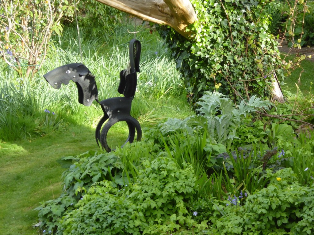 Swing made out of Harrier jet tyres