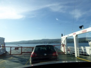 Crossing on the ferry