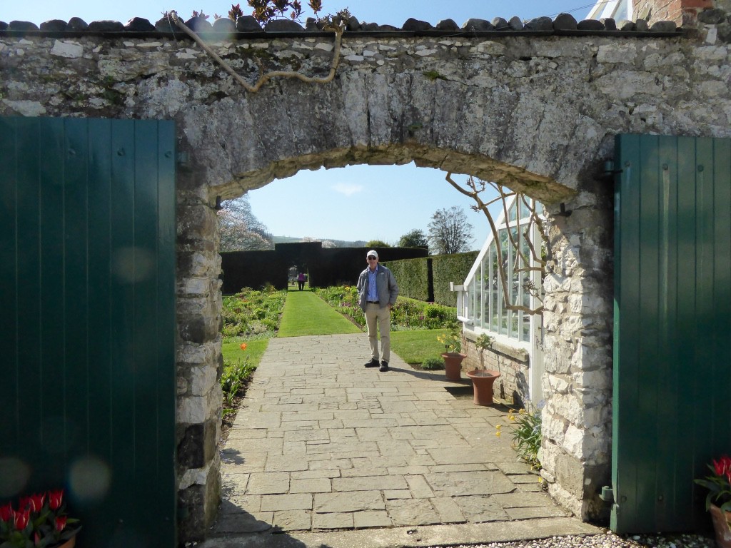 Ed in garden entrance