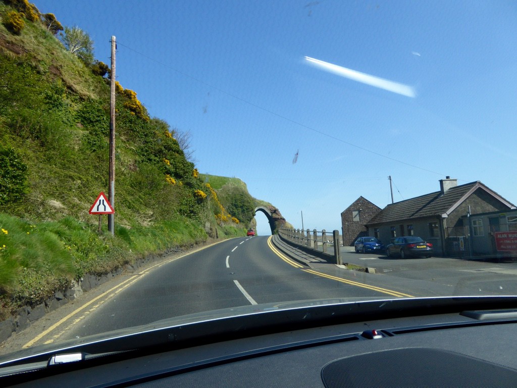 Tunnel through the cliff face