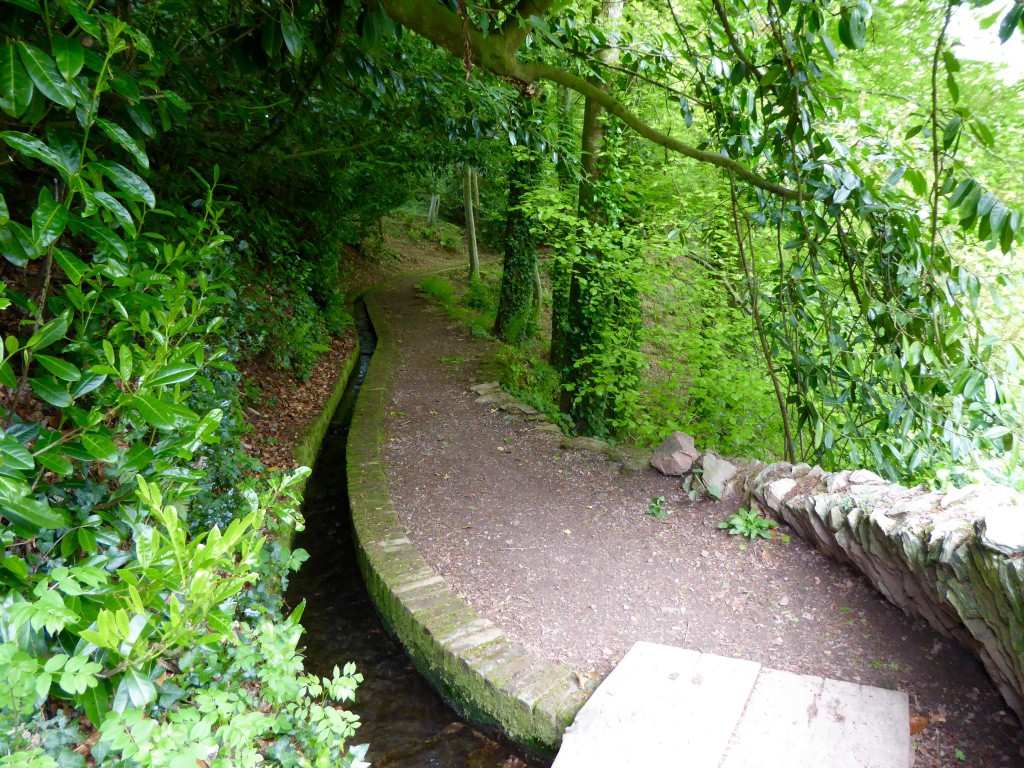 Rills that surround the Landscape Garden and feed the water features