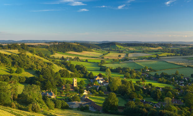 The rolling countryside of Devon