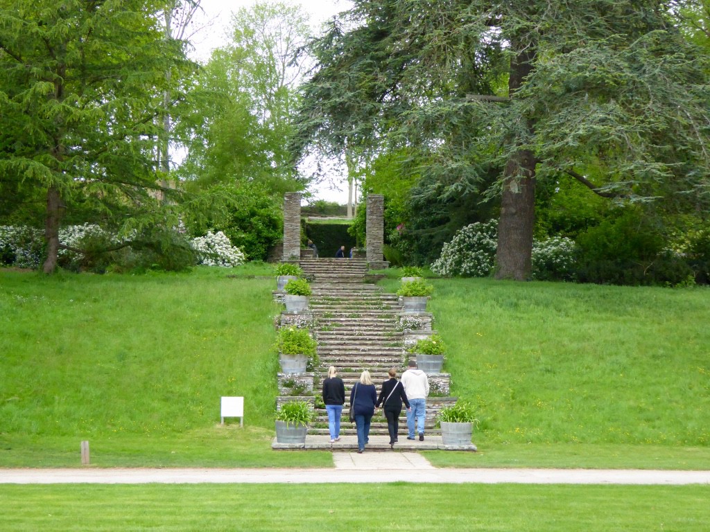 Daisy steps which create a link between the formal garden and the earlier landscape garden