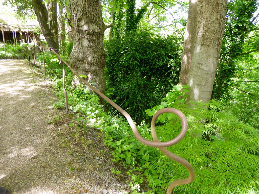 Interesting handrail leading to the dell