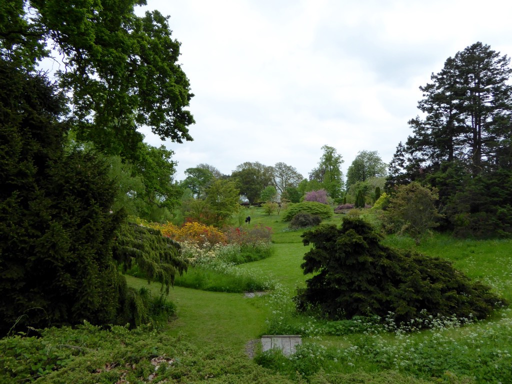 Looking back towards the house and formal gardens