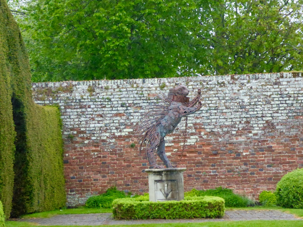 Porcupine sculpture.  The porcupine is one of the Sidney family heraldic images