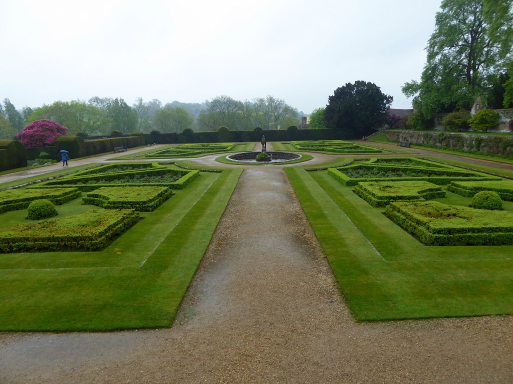 Formal garden designed to be viewed from State Rooms