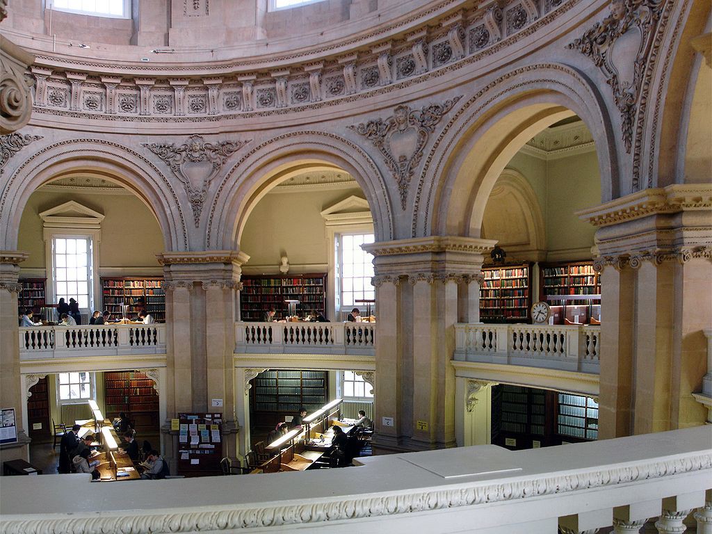 Reading rooms inside the Radcliffe Camera