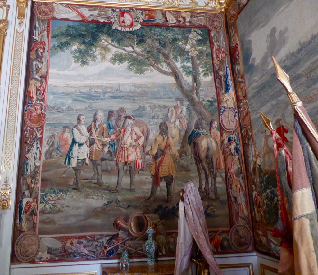 One of the Blenheim tapestries depicting the battle 