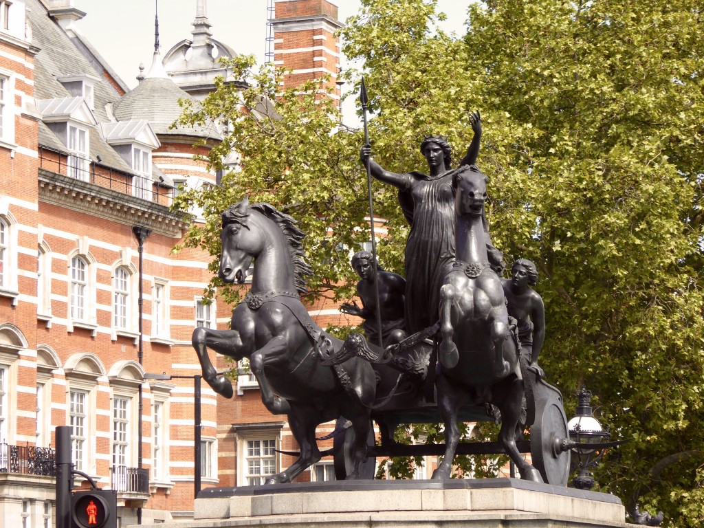 Queen Boadicea and her daughters seeking revenge